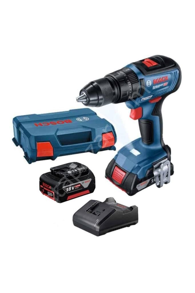 Bosch Professional GSB 18V-50 Çift Akülü 2 Ah + 5 Ah Vidalama Makinesi 06019h5103