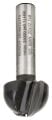 Bosch - Standard Seri Ahşap İçin Çift Oluklu, Sert Metal Dalma Yarımay Freze 8*20*46*10 mm 2608628370