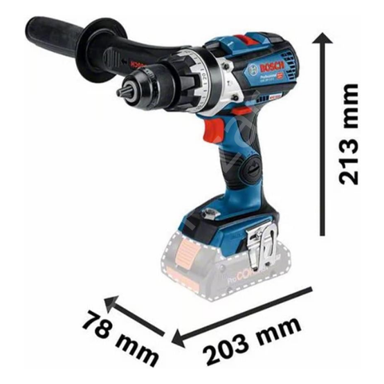 Bosch Professional GSB 18V-110 C (Solo) Akülü Darbeli Delme Vidalama Makinesi 06019G030A