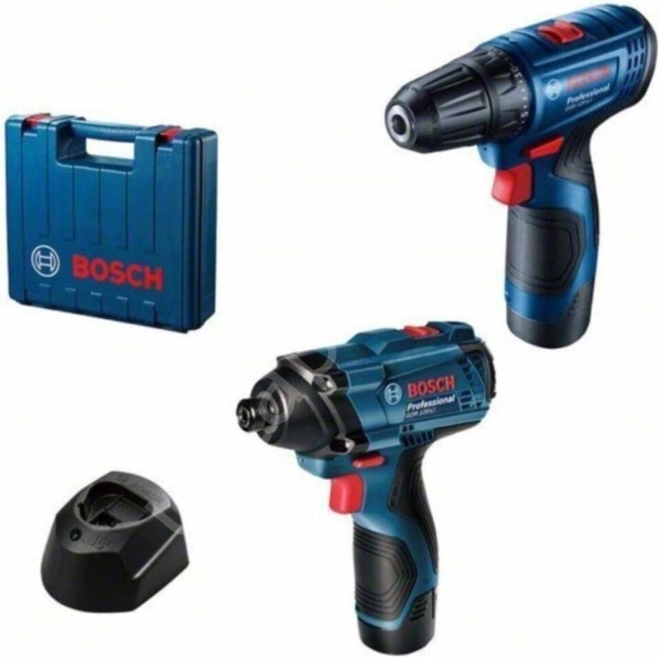 Bosch GSR 120-Li Akülü Vidalama + GDR 120-LI 2x2A Somun Sıkma Makinesi