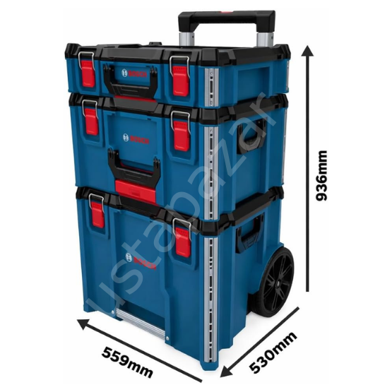 Bosch Professional L-BOXX Taşıma Çantası ve Mobilite Seti (3 Parça / L-BOXX 102 - 136 - 238) - 1600A037DY