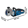 Bosch Professional GCS 18V-230 Akülü Metal ve Beton Kesme-Taşlama Makinesi Solo (Aküsüz) 06013B0000