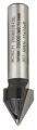 Bosch - Standard Seri Ahşap İçin Çift Oluklu Sert Metal V-Kanal Freze 8*11*45 mm 2608628406