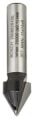 Bosch - Standard Seri Ahşap İçin Çift Oluklu Sert Metal V-Kanal Freze 8*11*45 mm 2608628406