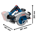 Bosch Professional GKS 18V-57-2 GX Akülü Daire Testere (Solo/Aküsüz) - 06016C1000