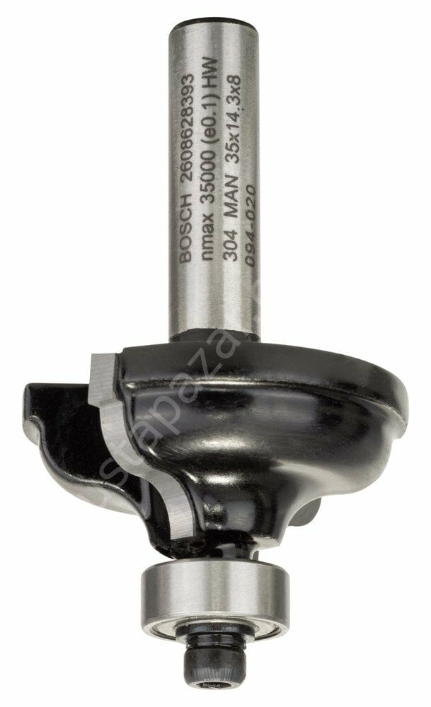 Bosch - Standard Seri Ahşap İçin Çift Oluklu Sert Metal Kenar Biçimlendirme Frezesi 8*11*57 mm 2608628393