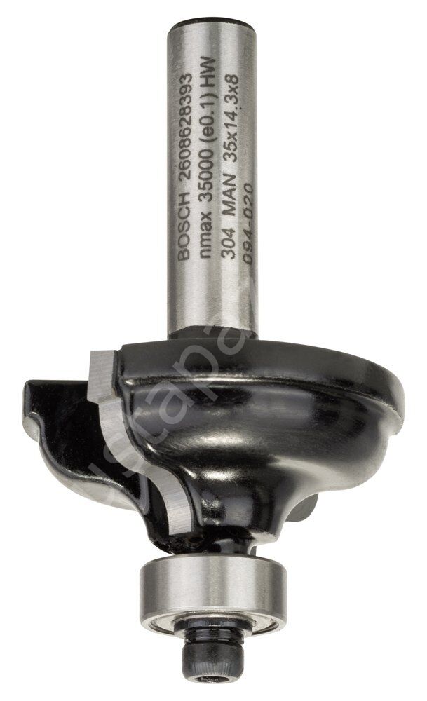 Bosch - Standard Seri Ahşap İçin Çift Oluklu Sert Metal Kenar Biçimlendirme Frezesi 8*11*57 mm 2608628393