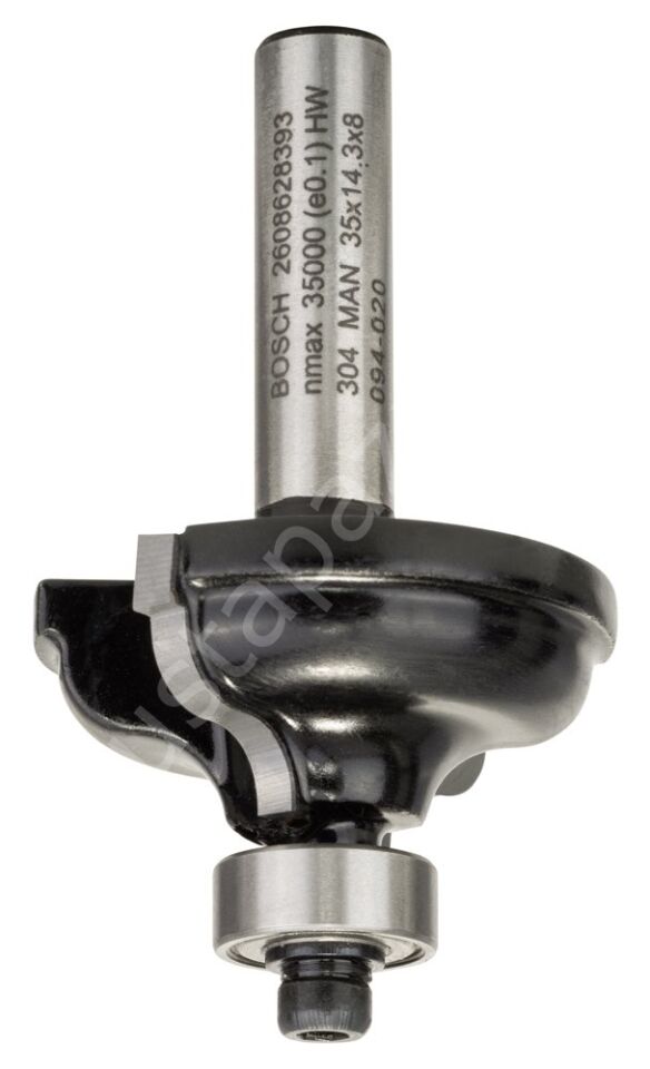 Bosch - Standard Seri Ahşap İçin Çift Oluklu Sert Metal Kenar Biçimlendirme Frezesi 8*11*57 mm 2608628393