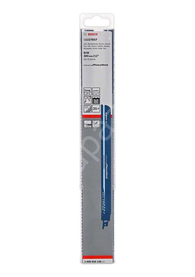 Bosch - Endurance Serisi Ağır Metal için Panter Testere Bıçağı S 1227 BEF 25'li 2608658148