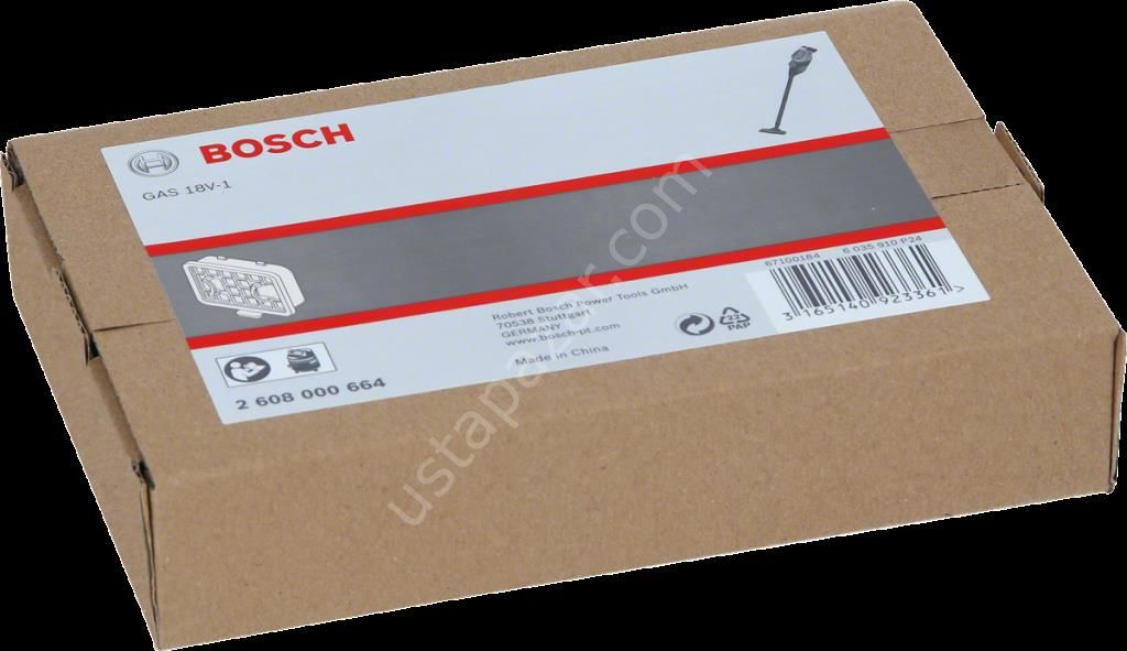 Bosch - Elektrikli Süpürgeler İçin Filtre (GAS18V-1 için uygun) 2608000664