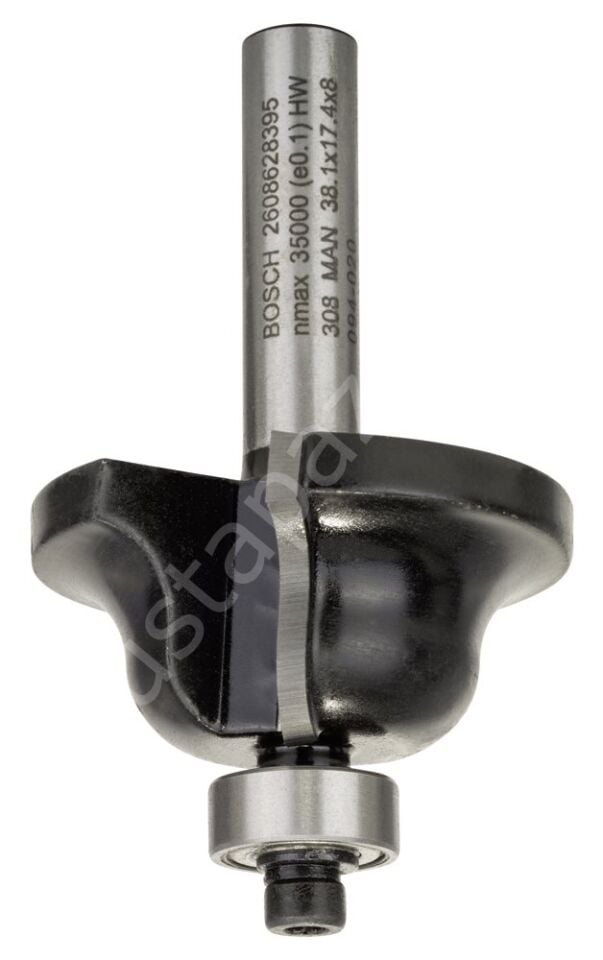 Bosch - Standard Seri Ahşap İçin Çift Oluklu Sert Metal Kenar Biçimlendirme Frezesi 8*12,7*61mm 2608628395