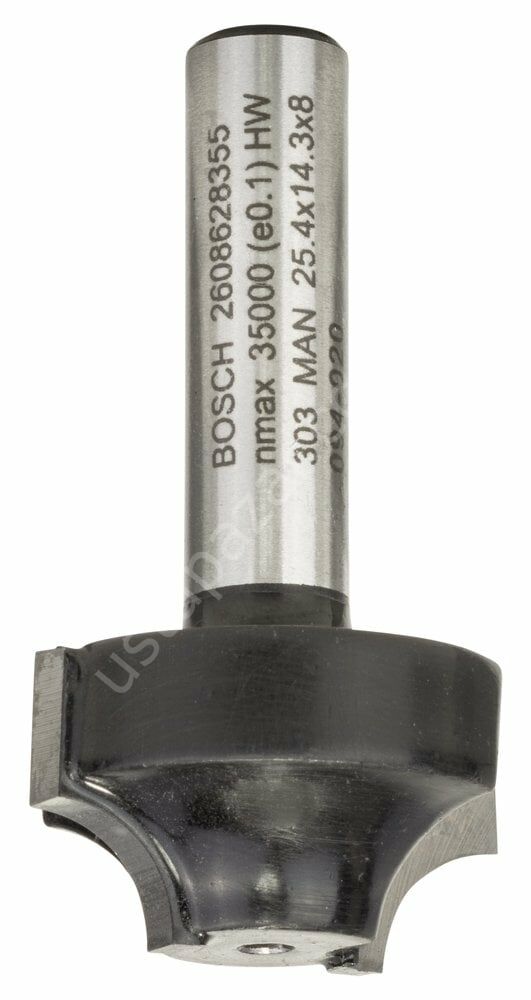Bosch - Standard Seri Ahşap İçin Çift Oluklu Sert Metal Kenar Biçimlendirme Frezesi 8*25,4*46mm 2608628355