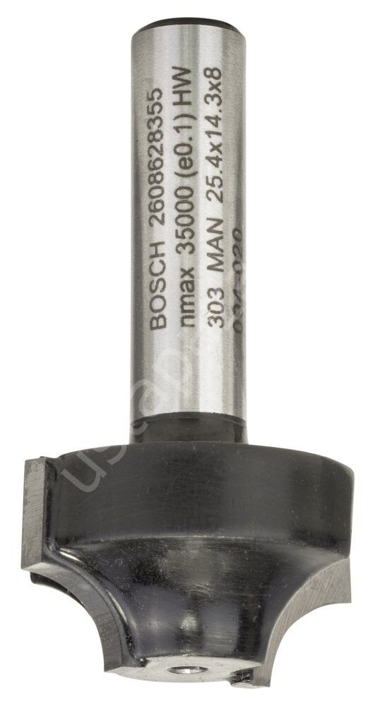 Bosch - Standard Seri Ahşap İçin Çift Oluklu Sert Metal Kenar Biçimlendirme Frezesi 8*25,4*46mm 2608628355