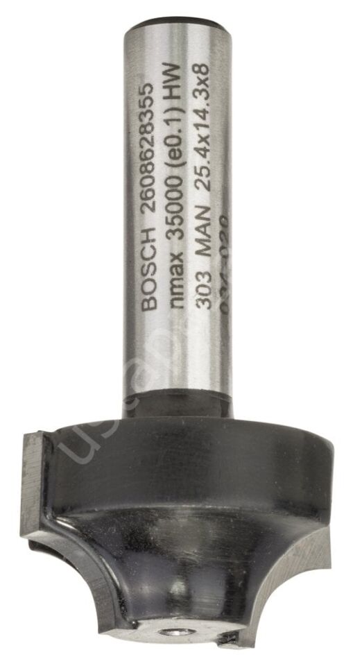 Bosch - Standard Seri Ahşap İçin Çift Oluklu Sert Metal Kenar Biçimlendirme Frezesi 8*25,4*46mm 2608628355