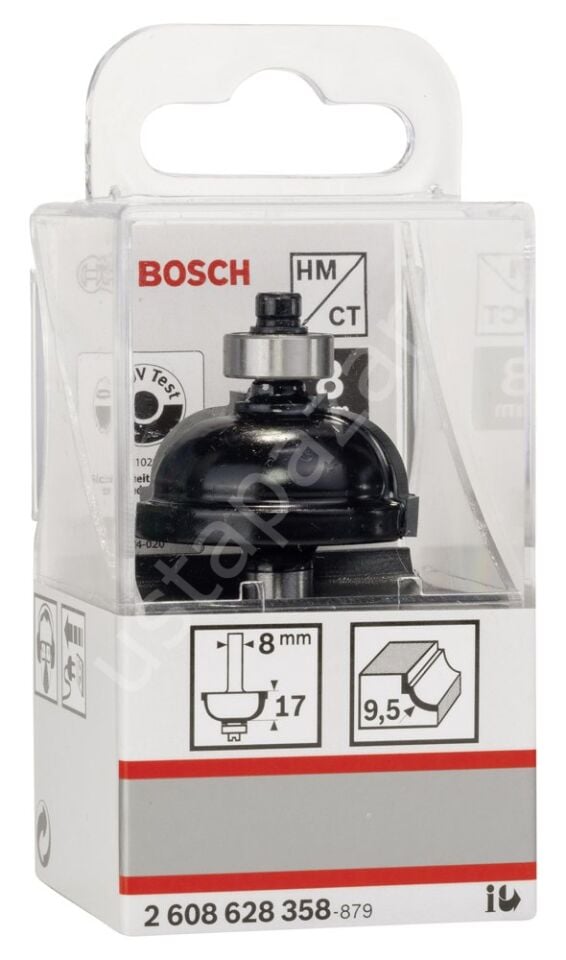 Bosch - Standard Seri Ahşap İçin Çift Oluklu Sert Metal Kenar Biçimlendirme Frezesi 8*35*59mm 2608628358