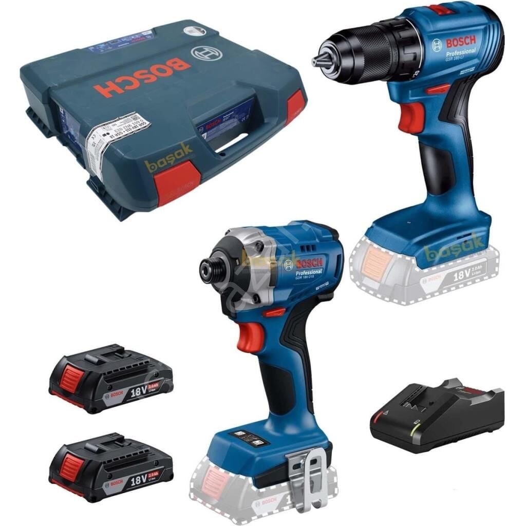 Bosch Professional GDR 18V-215 + GSR 185 Matkap ve Torklu Vidalama Seti 06019N2023