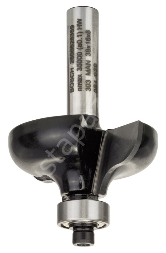 Bosch - Standard Seri Ahşap İçin Çift Oluklu Sert Metal Kenar Biçimlendirme Frezesi 8*38*57mm 2608628359
