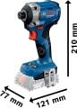Bosch Professional GDR 18V-215 2 Ah Çift Akülü Darbeli Somun Sıkma - 06019N2022