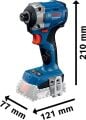 Bosch Professional GDR 18V-215 2 Ah Çift Akülü Darbeli Somun Sıkma - 06019N2022