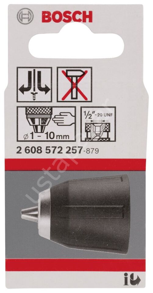 Bosch - GSR 10.8 V-LI-2 Anahtarsız Mandren 2608572257
