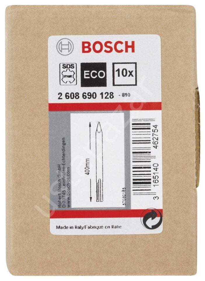 Bosch - SDS-Max Şaftlı Sivri Keski 400 mm 10'lu 2608690128