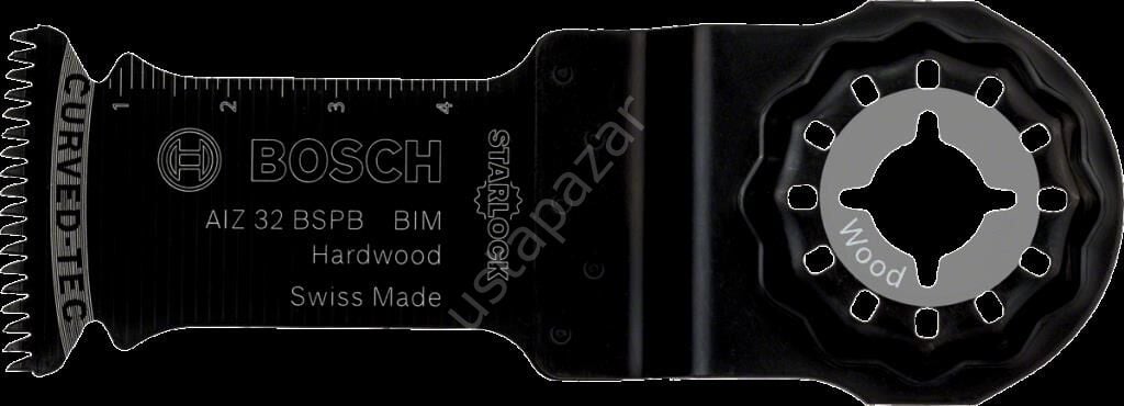 Bosch - Starlock - AIZ 32 BSPB - BIM Sert Ahşap İçin Daldırmalı Testere Bıçağı 10'lu 2608664471