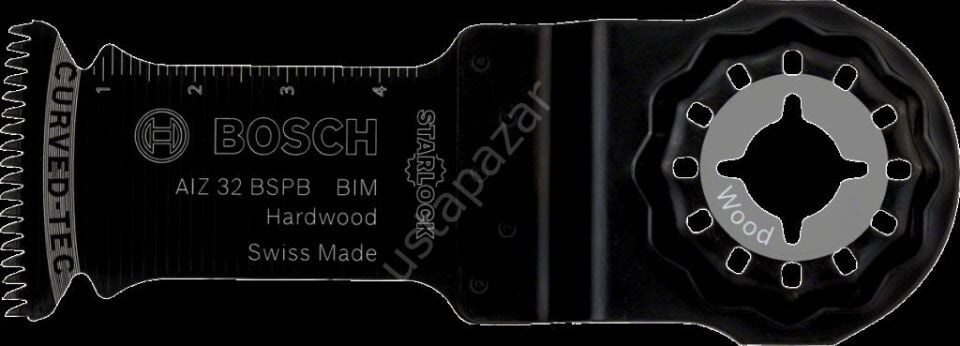 Bosch - Starlock - AIZ 32 BSPB - BIM Sert Ahşap İçin Daldırmalı Testere Bıçağı 10'lu 2608664471
