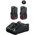 Bosch Pofesyonel 2 X Gba 12v- 3 A Akü - Gal 12v-40 Hızlı Şarj Cihazı - 1600a019rd