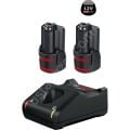 Bosch Pofesyonel 2 X Gba 12v- 3 A Akü - Gal 12v-40 Hızlı Şarj Cihazı - 1600a019rd
