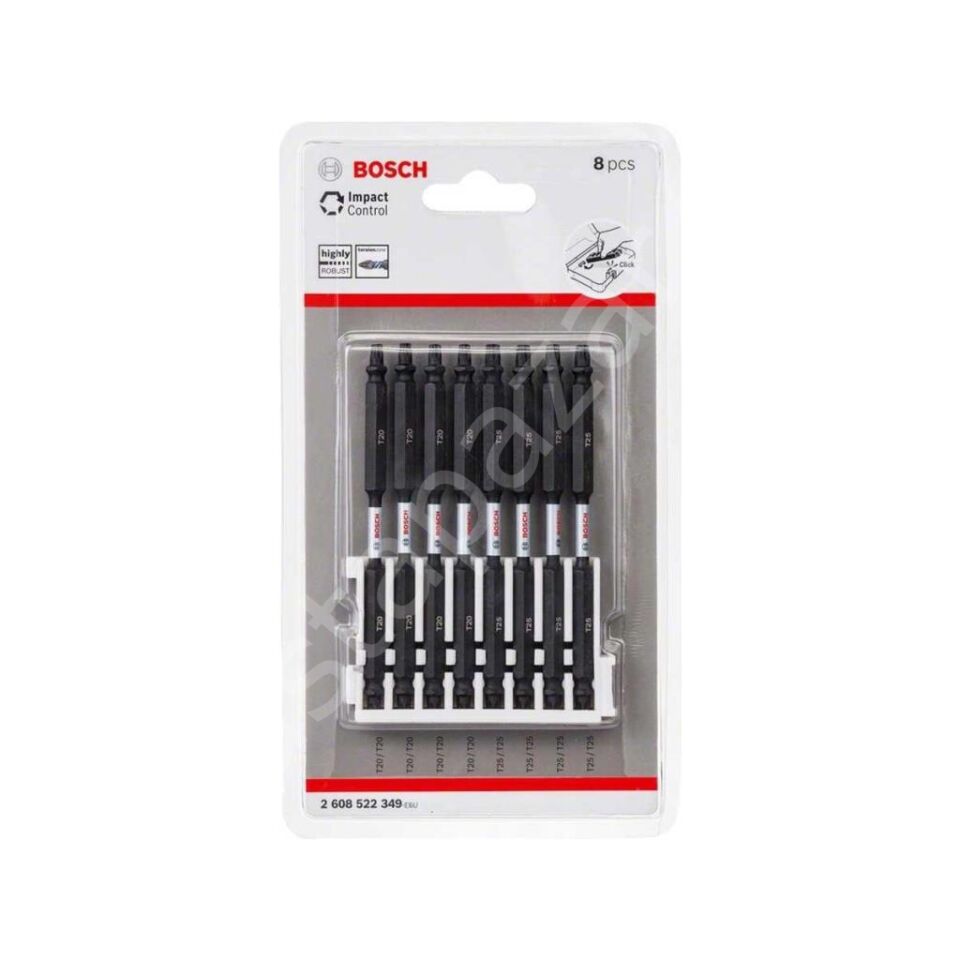 Bosch - Impact Control Serisi Çift Taraflı Vidalama Ucu 8'liT20x4/T25x4 *110mm 2608522349