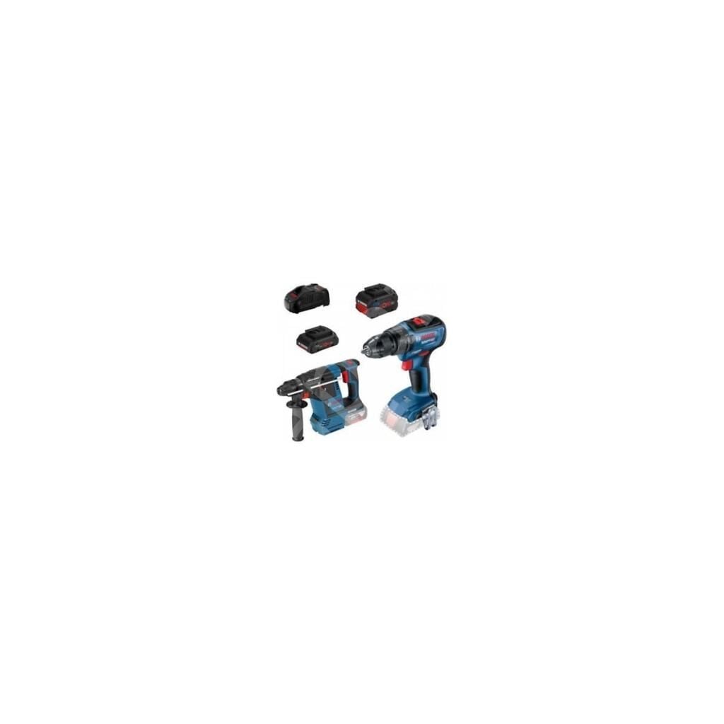 Bosch Professional GBH 18V-26 Kırıcı-Delici + GSR 18V-50 Vidalama 4 Ah + 8 Ah Akülü El Aletleri Seti