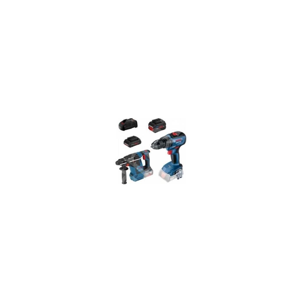 Bosch Professional GBH 18V-26 Kırıcı-Delici + GSR 18V-50 Vidalama 4 Ah + 8 Ah Akülü El Aletleri Seti