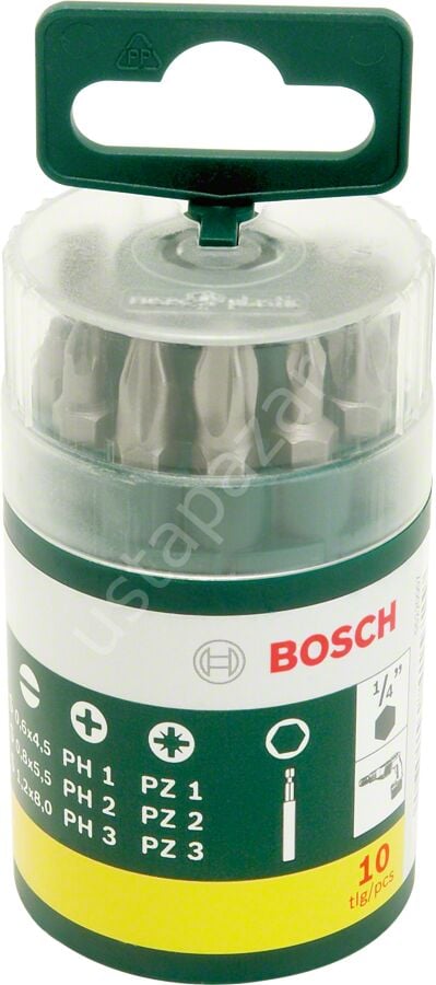 Bosch - 10 Parça Vidalama Ucu Seti (PH+PZ+S) 2607019454