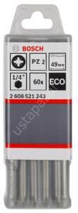 Bosch - Eco PZ2 Vidalama Ucu 49mm 60'lı 2608521243