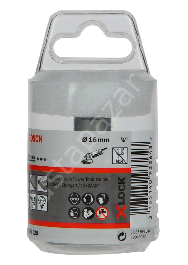 Bosch - X-LOCK - Best Serisi, Taşlama İçin Seramik Kuru Elmas Delici 16*30 mm 2608599028