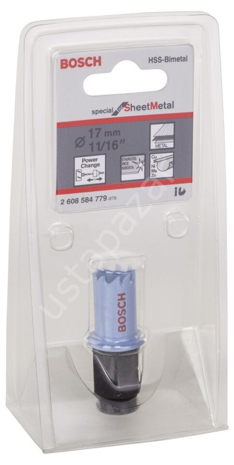 Bosch - Special Serisi Metal Ve Inox Malzemeler için Delik Açma Testeresi (Panç) 17 mm 2608584779
