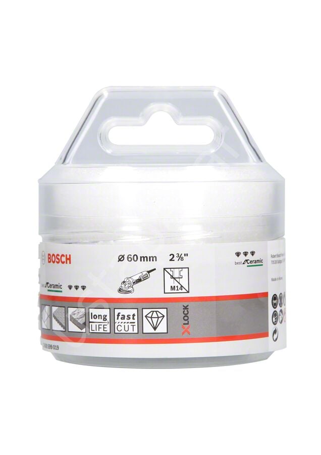 Bosch - X-LOCK - Best Serisi, Taşlama İçin Seramik Kuru Elmas Delici 60*35 mm 2608599019