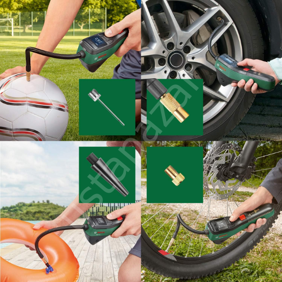 Bosch EasyPump Akülü Basınçlı Hava Pompası 0603947000