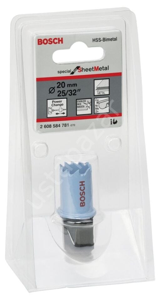 Bosch - Special Serisi Metal Ve Inox Malzemeler için Delik Açma Testeresi (Panç) 20 mm 2608584781