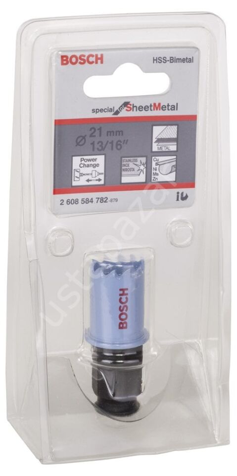 Bosch - Special Serisi Metal Ve Inox Malzemeler için Delik Açma Testeresi (Panç) 21 mm 2608584782