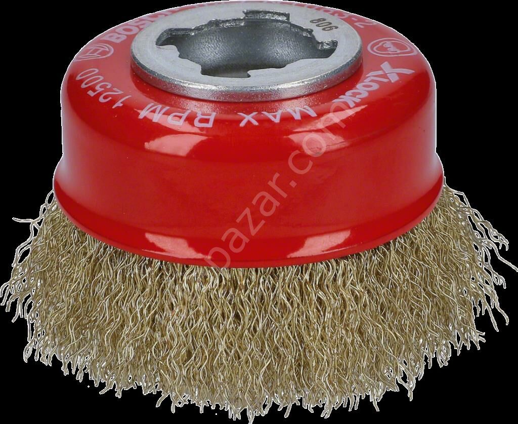 Bosch - X-LOCK - Clean Serisi Metal İçin Saçaklı Pirinç Tel Fırça 70*0,3 mm 2608620730