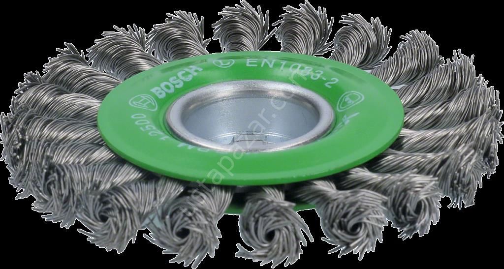 Bosch - X-LOCK - Heavy Serisi Inox İçin Burgulu Yuvarlak Fırça 115*0,5 mm 2608620733