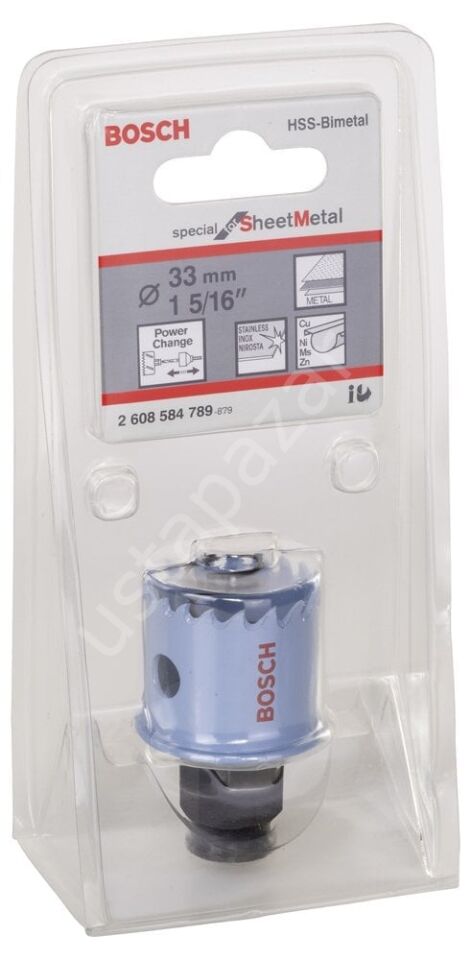 Bosch - Special Serisi Metal Ve Inox Malzemeler için Delik Açma Testeresi (Panç) 33 mm 2608584789