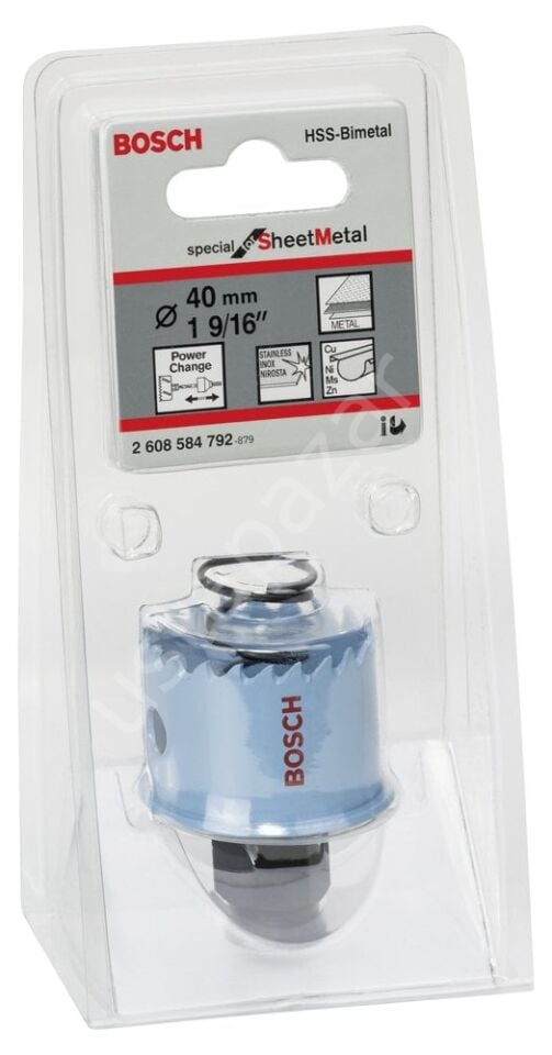 Bosch - Special Serisi Metal Ve Inox Malzemeler için Delik Açma Testeresi (Panç) 40 mm 2608584792