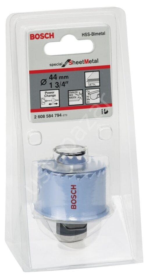 Bosch - Special Serisi Metal Ve Inox Malzemeler için Delik Açma Testeresi (Panç) 44 mm 2608584794