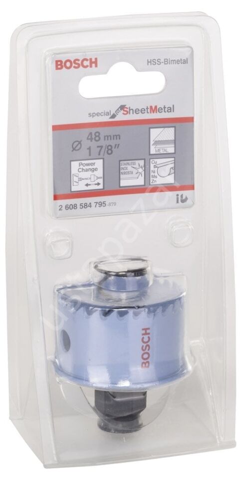 Bosch - Special Serisi Metal Ve Inox Malzemeler için Delik Açma Testeresi (Panç) 48 mm 2608584795