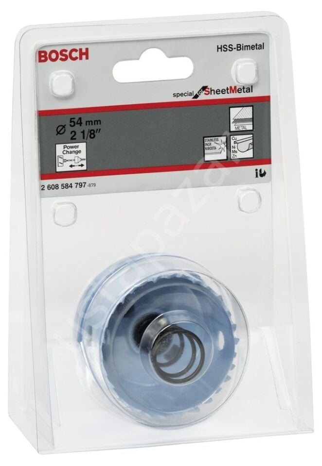 Bosch - Special Serisi Metal Ve Inox Malzemeler için Delik Açma Testeresi (Panç) 54 mm 2608584797