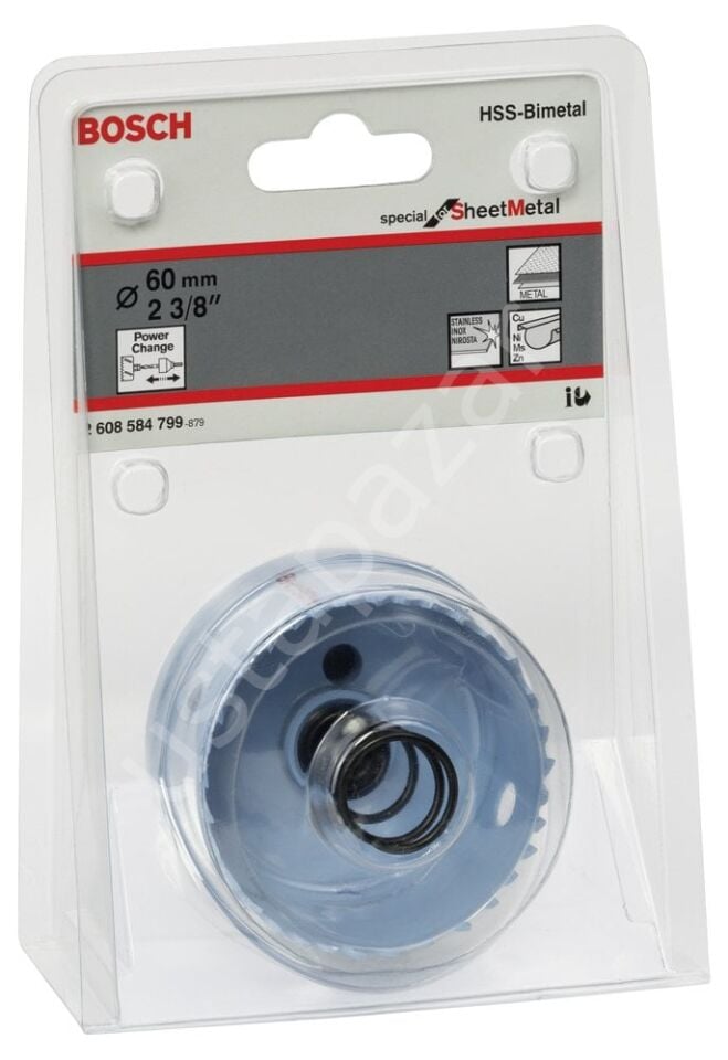 Bosch - Special Serisi Metal Ve Inox Malzemeler için Delik Açma Testeresi (Panç) 60 mm 2608584799
