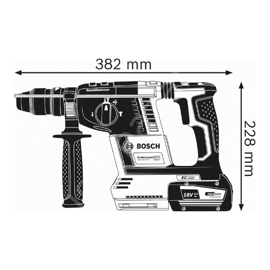 Bosch Professional GBH 18V-26 F (Solo) Akülü Kırıcı Delici 0611910000
