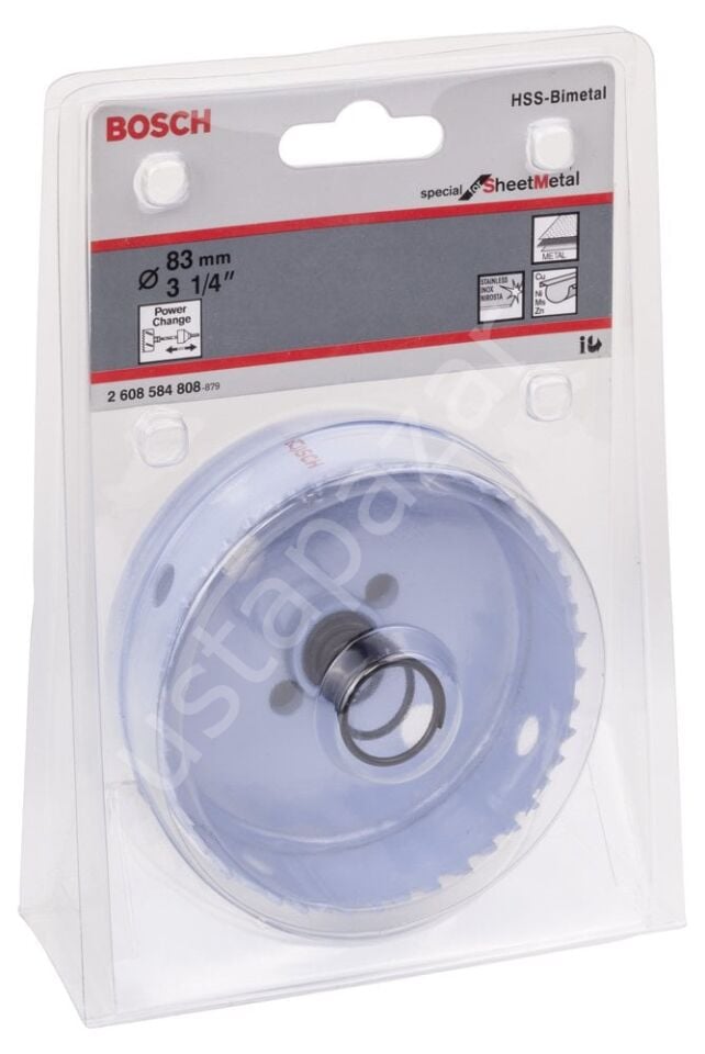 Bosch - Special Serisi Metal Ve Inox Malzemeler için Delik Açma Testeresi (Panç) 83 mm 2608584808